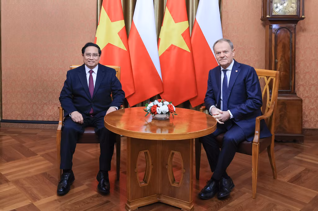 Thủ tướng Chính phủ Phạm Minh Chính đã gặp hẹp và hội đàm với Thủ tướng Ba Lan Donald Tusk. -0