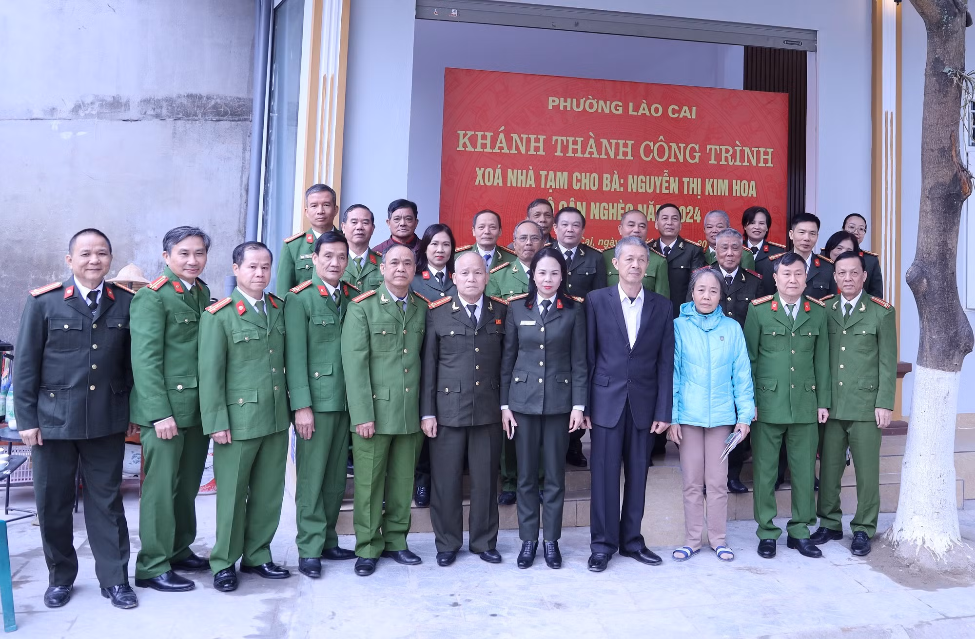 Công an tỉnh Lào Cai khánh thành công trình xóa nhà tạm -0