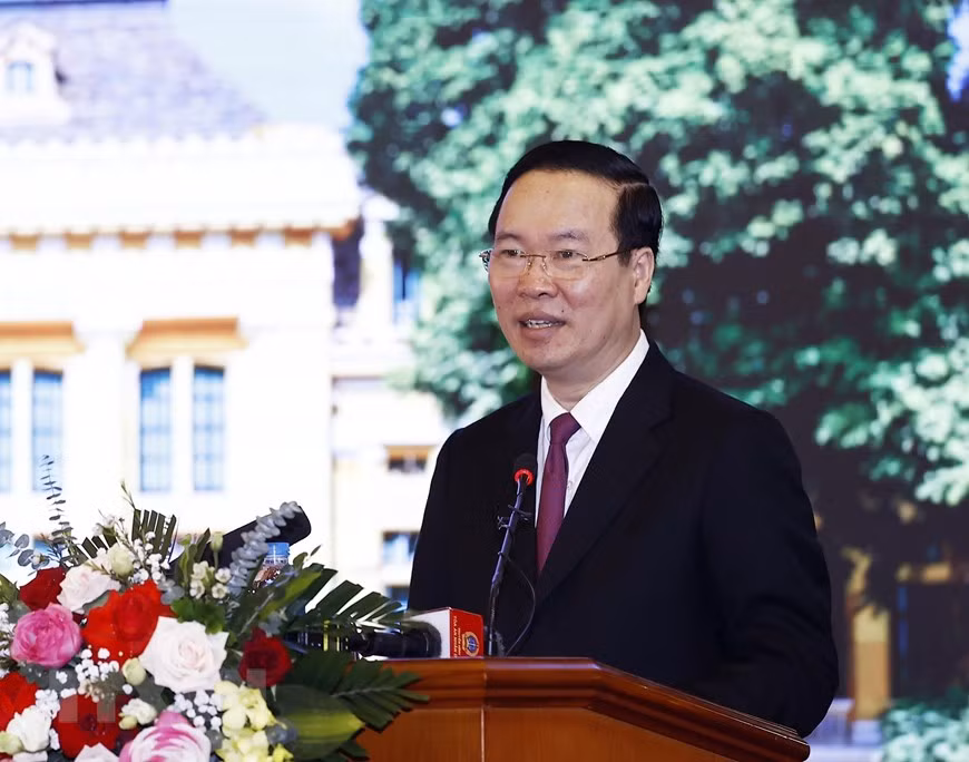 chủ tịch nước võ văn thưởng trong buôỉ làm việc với toà án nhân dân tối cao ngày 27-3-2023.jpg -0