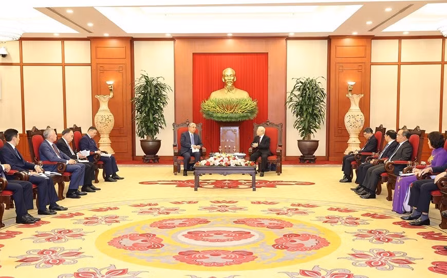 Tổng Bí thư Nguyễn Phú Trọng tiếp Tổng thống Kazakhstan -0