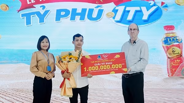 Bình Dương: Nam công nhân bất ngờ trúng 1 tỷ đồng khi uống Number 1