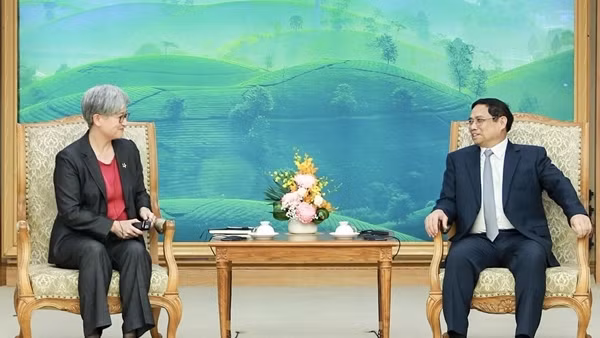 Thủ tướng Phạm Minh Chính tiếp Bộ trưởng Ngoại giao Australia