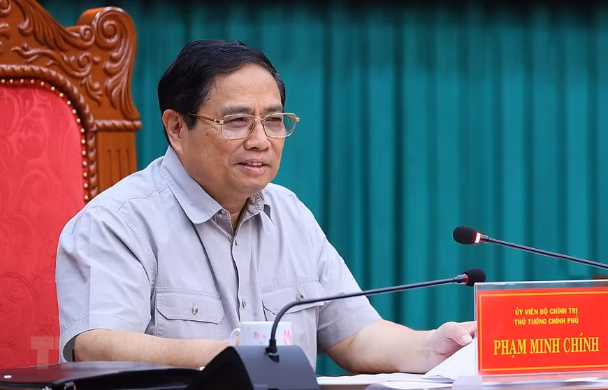 Thủ tướng Phạm Minh Chính làm việc với Ban Thường vụ Tỉnh ủy Kon Tum -0