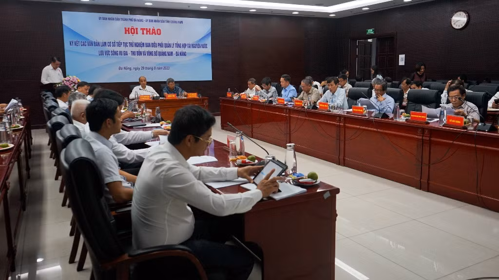 Quảng Nam - Đà Nẵng phối hợp đảm bảo an ninh nguồn nước và ứng phó biển đổi khí hậu -0