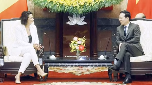 Chủ tịch nước Võ Văn Thưởng tiếp Chủ tịch Thượng viện Vương quốc Bỉ