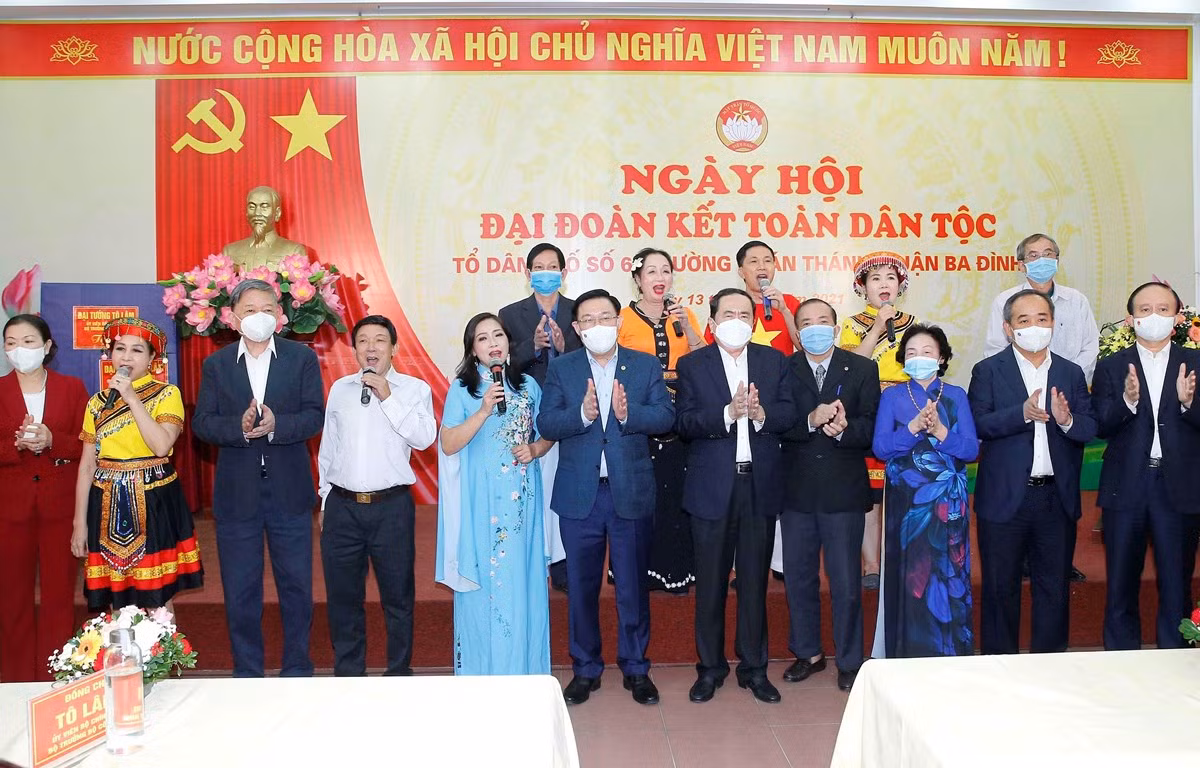 Ngày hội đại đoàn kết tại phường Quán Thánh, Hà Nội -0