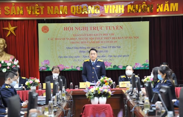 Cục Thuế Hà Nội đối thoại trực tuyến với doanh nghiệp -0