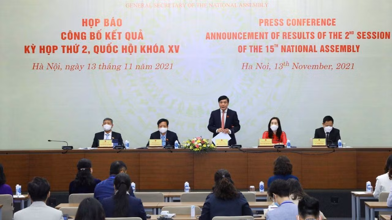 Quốc hội sẽ tổ chức phiên họp chuyên đề cuối năm nay hoặc đầu năm tới