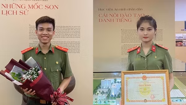 Thành tích ấn tượng và nghị lực của hai Thủ khoa Học viện ANND