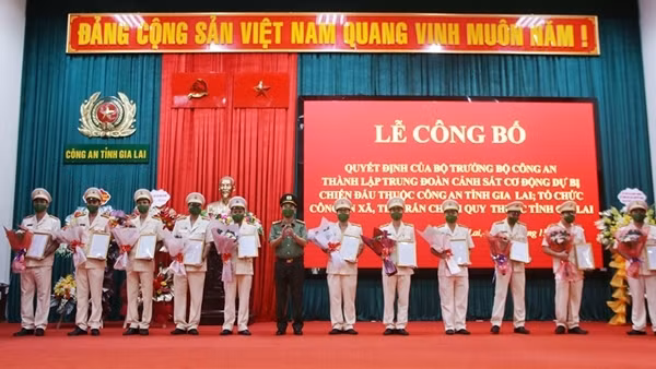 Công an Gia Lai thành lập Trung đoàn CSCĐ dự bị chiến đấu