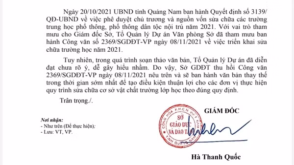 Thường vụ Tỉnh ủy Quảng Nam sẽ xử lý những tồn tại, hạn chế của Giám đốc Sở GD&ĐT ảnh 3