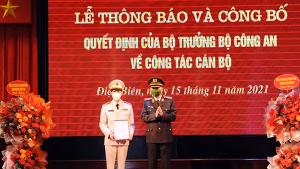 Công bố quyết định bổ nhiệm Giám đốc Công an tỉnh Điện Biên