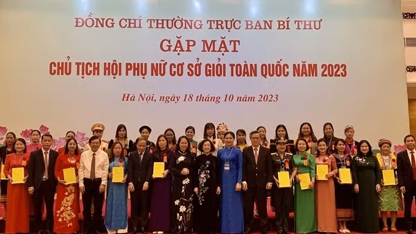 Biểu dương những đóng góp to lớn của Hội phụ nữ cơ sở cho các mục tiêu phát triển đất nước