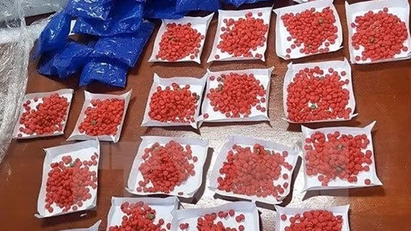 Hơn 2000 viên ma tuý tổng hợp ngụỵ trang trong hộp cháo sen Bát Bảo