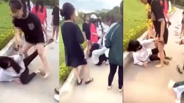 Làm rõ clip nữ sinh lớp 8 ở Thanh Hoá bị đánh hội đồng tại công viên