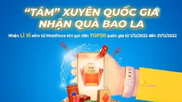 Nhiều ưu đãi tặng các chủ thuê bao sử dụng dịch vụ thoại quốc tế của MobiFone