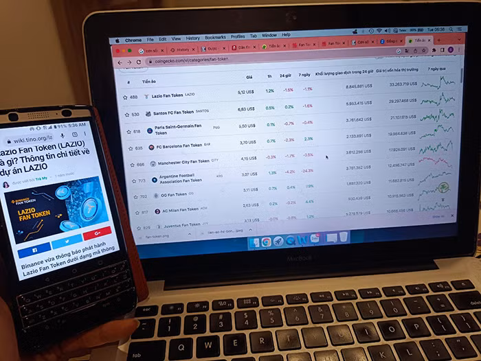 Cơn mê kiếm tiền từ Token bóng đá -0