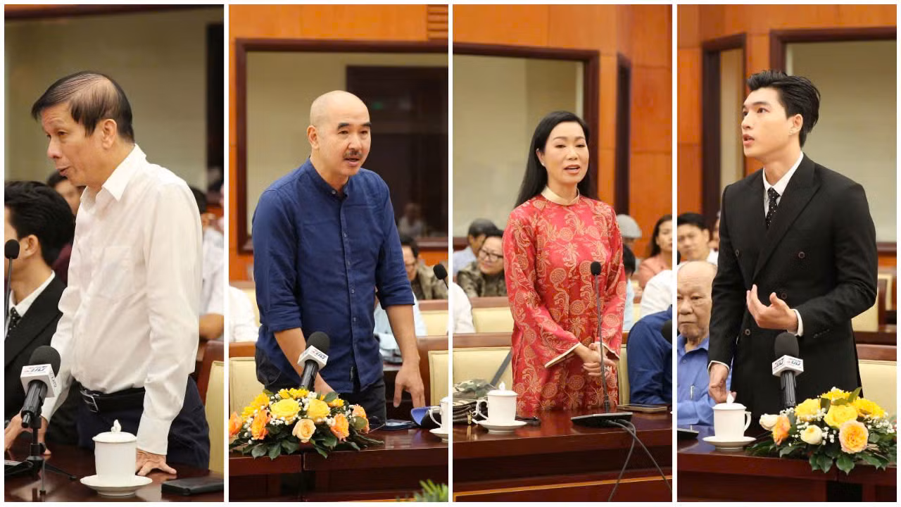 Lãnh đạo TP Hồ Chí Minh họp mặt văn nghệ sĩ, phóng viên, biên tập viên tiêu biểu -0