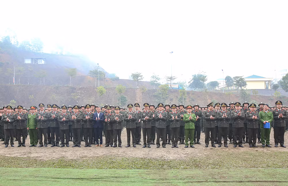 Khai giảng khóa huấn luyện công dân thực hiện nghĩa vụ tham gia CAND -0