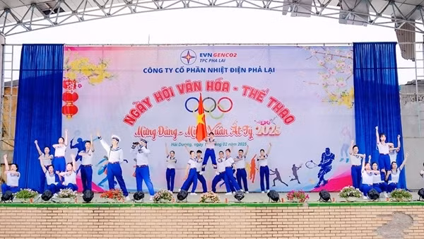 Công ty Cổ phần Nhiệt điện Phả Lại tổ chức Ngày hội Văn hóa - Thể thao mừng Đảng, mừng Xuân Ất Tỵ 2025