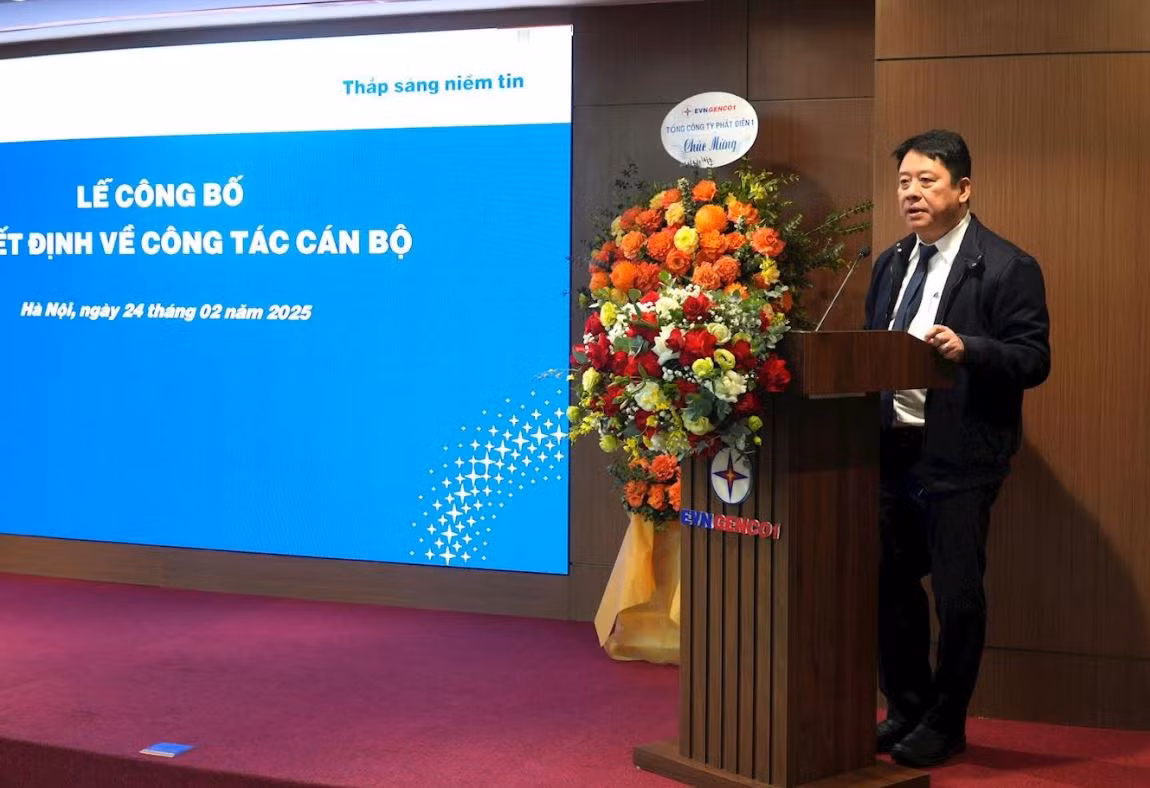 Công bố Quyết định bổ nhiệm Tổng giám đốc Tổng công ty Phát điện 1 -0