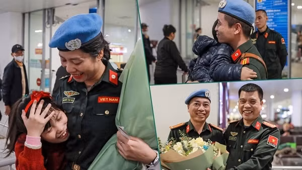 Ngày trở về của những chiến sĩ mũ nồi xanh CAND Việt Nam làm nhiệm vụ quốc tế