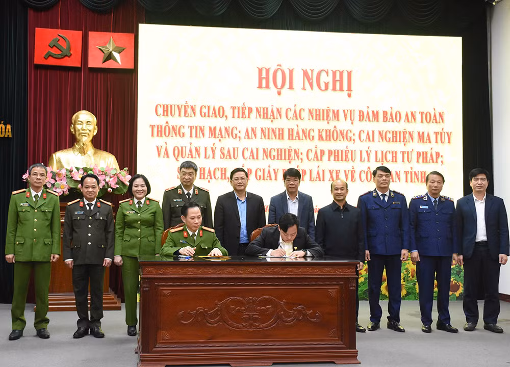 Công an tỉnh Thanh Hóa tiếp nhận một số nhiệm vụ của các sở, ngành -0