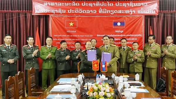 Tăng cường bảo đảm ANTT giữa&nbsp;Công an tỉnh Sơn La và Công an tỉnh Bò Kẹo