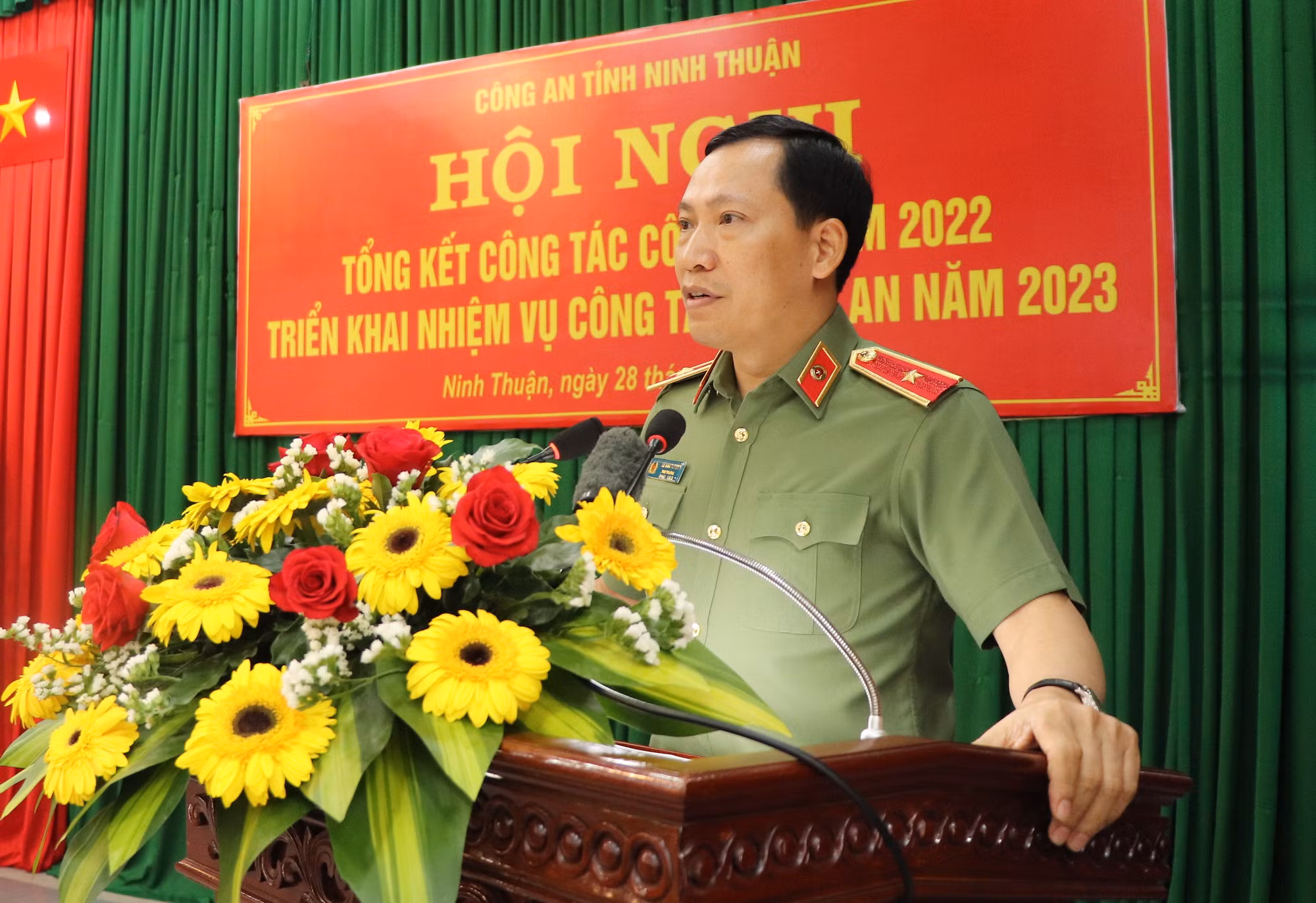 Thứ trưởng Lê Văn Tuyến chỉ đạo triển khai công tác Công an năm 2023 tại tỉnh Ninh Thuận. -0