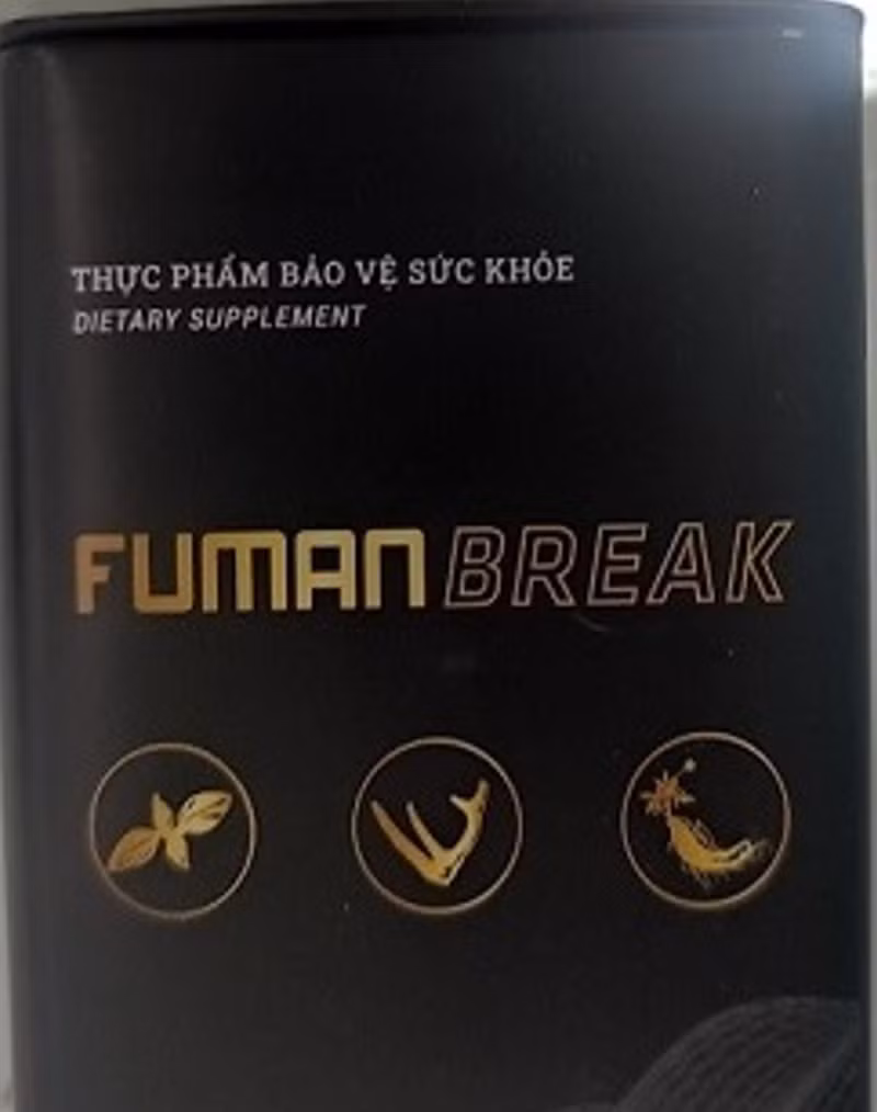 Cảnh báo thực phẩm dánh cho phái mạnh FUMANBREAK&nbsp;chứa chất cấm -0