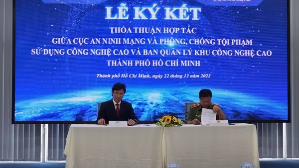Hợp tác trong đảm bảo an ninh mạng giữa lực lượng Công an và Khu công nghệ cao