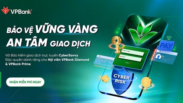 VPBank tri ân khách hàng với gói Bảo hiểm giao dịch trực tuyến