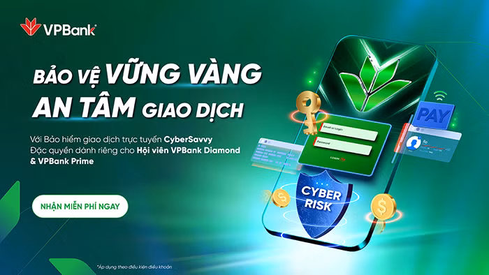 VPBank tri ân khách hàng với gói Bảo hiểm giao dịch trực tuyến -0