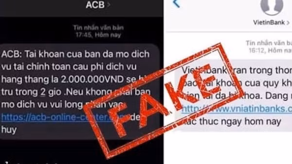 Cảnh giác thủ đoạn gửi tin nhắn mạo danh ngân hàng để lừa đảo