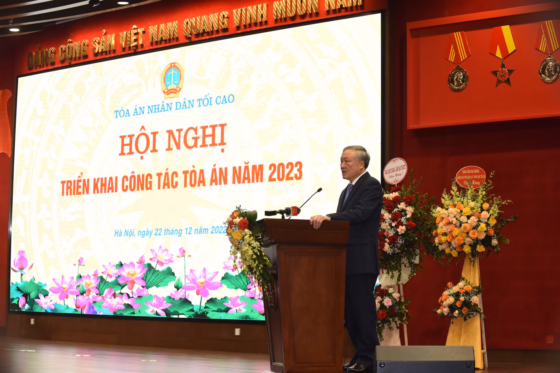 Hội nghị toàn quốc triển khai công tác năm 2023 ngành Tòa án -0