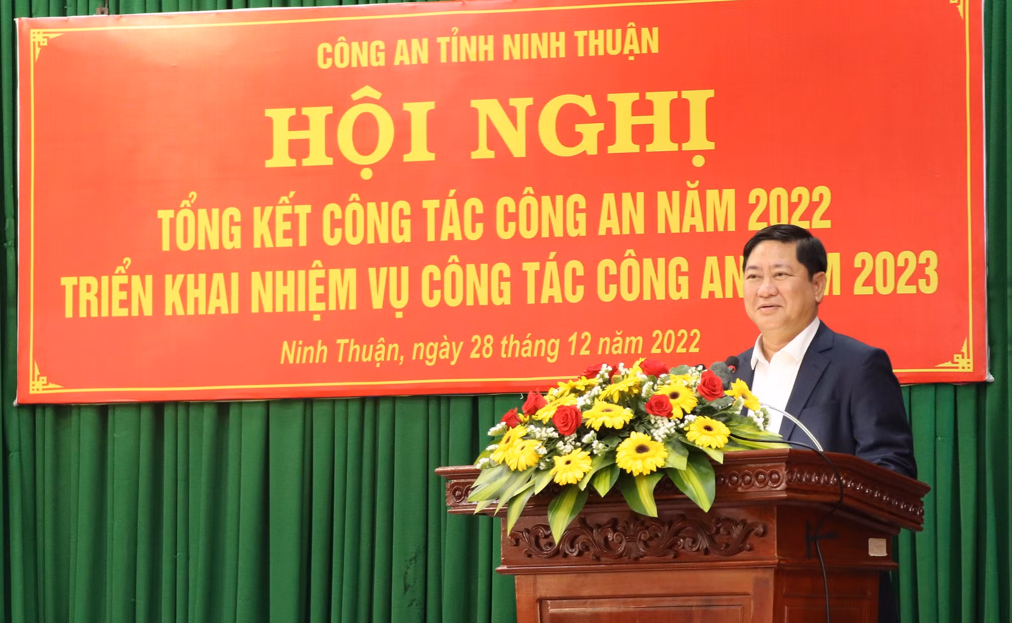Thứ trưởng Lê Văn Tuyến chỉ đạo triển khai công tác Công an năm 2023 tại tỉnh Ninh Thuận. -0