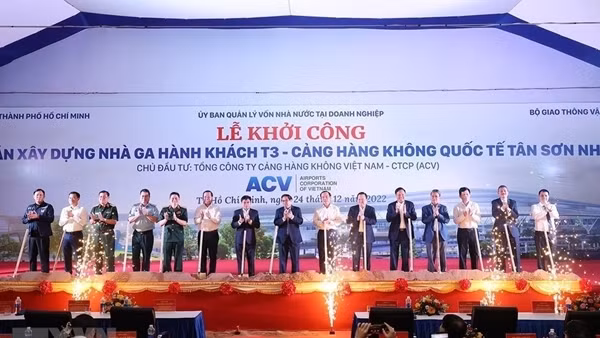 Thủ tướng phát lệnh khởi công xây dựng Nhà ga T3 Sân bay Tân Sơn Nhất