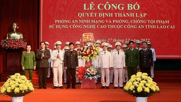 Thành lập Phòng An ninh mạng và phòng chống tội phạm công&nbsp;nghệ cao Công an tỉnh Lào Cai