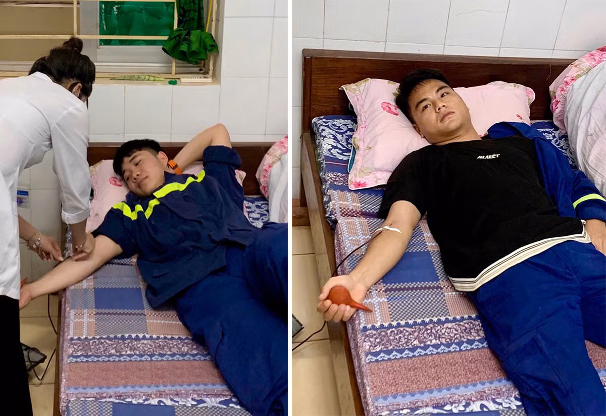 2 chiến sĩ Công an Sơn La hiến máu cứu bệnh nhân qua cơn nguy kịch -0