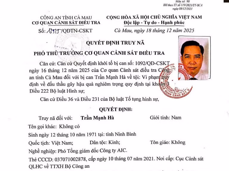 Chủ tịch công ty AIC Nguyễn Thị Thanh Nhàn tiếp tục bị truy nã -1