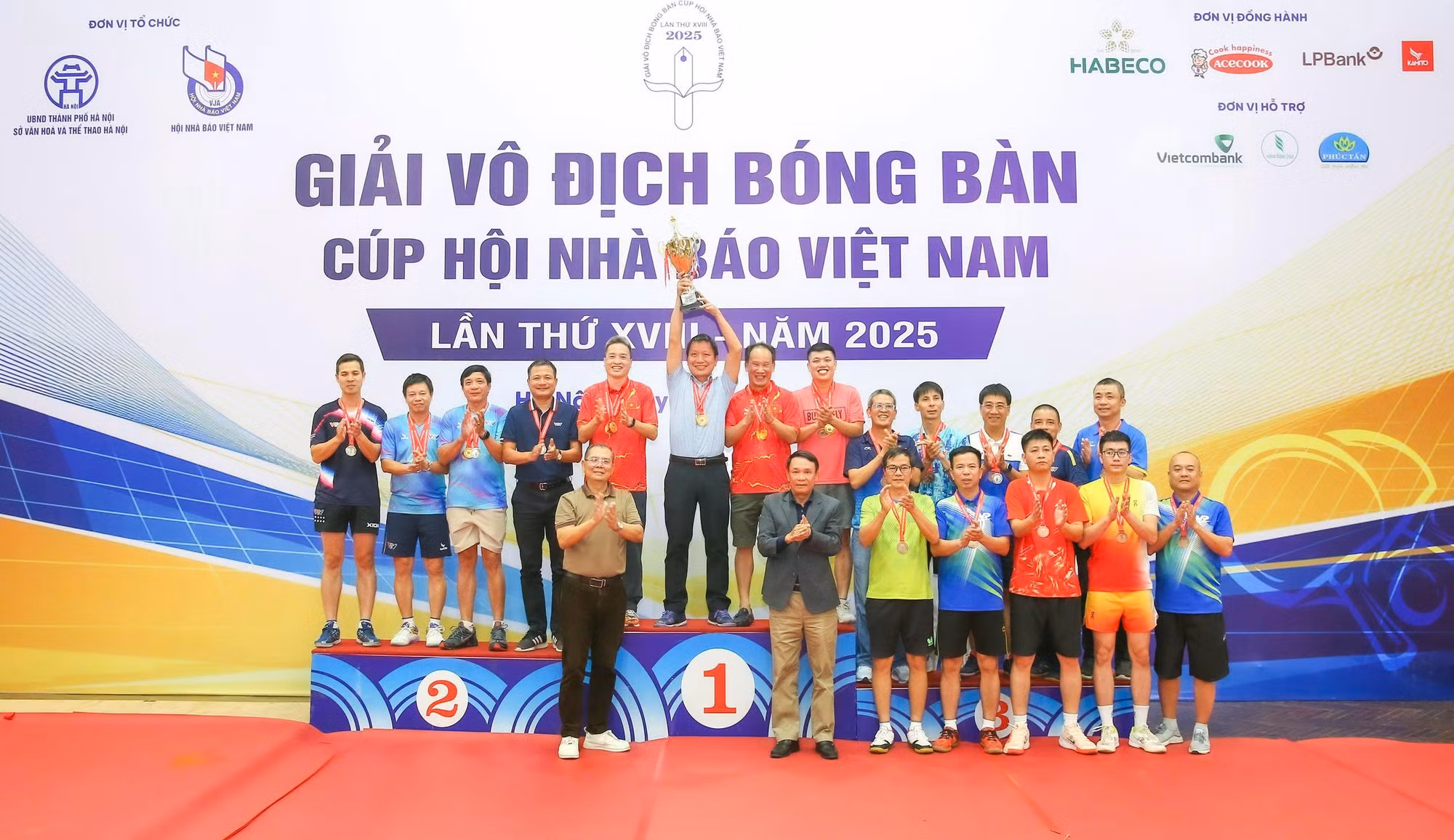 Đội Báo CAND đạt ba Huy chương Vàng Giải vô địch bóng bàn Cúp Hội Nhà báo Việt Nam 2025 -0