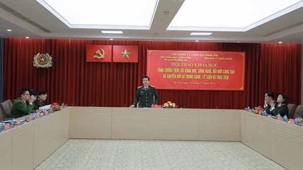 Tăng cường tiềm lực khoa học, công nghệ, đổi mới sáng tạo và chuyển đổi số trong CAND
