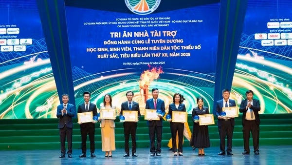 Agribank được vinh danh nhiều năm đồng hành Lễ tuyên dương học sinh, sinh viên, thanh niên dân tộc thiểu số xuất sắc, tiêu biểu