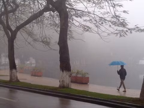 Miền Bắc sáng có mưa phùn và sương mù