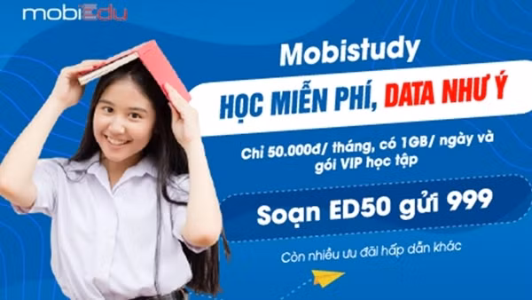 MobiEdu – Tự học tại nhà, ưu đãi thả ga