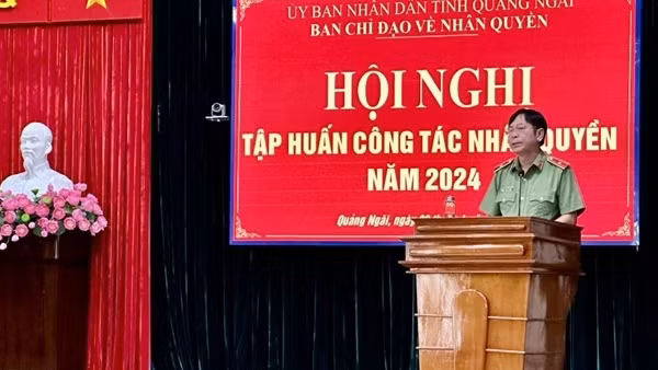 Hội nghị tập huấn công tác nhân quyền tỉnh Quảng Ngãi năm 2024