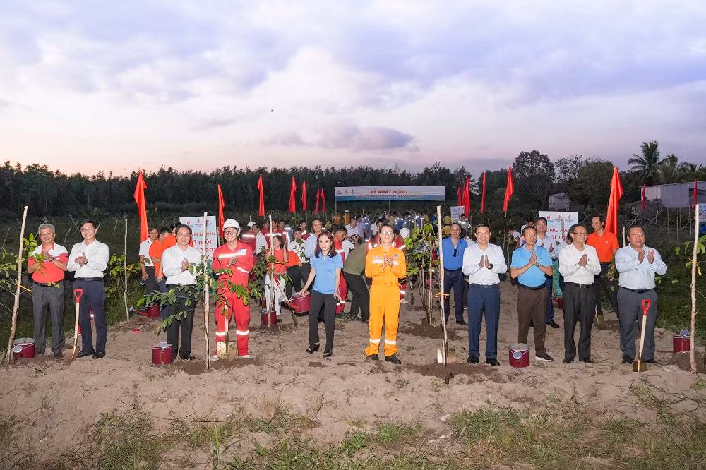 Petrovietnam phát động trồng cây phục hồi rừng trên đất ngập nước -0