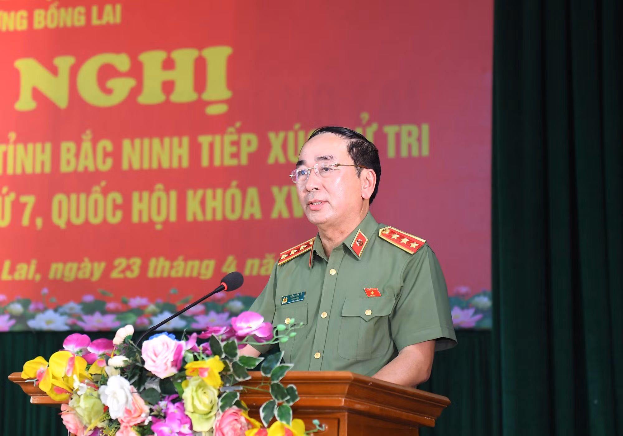 Thứ trưởng Trần Quốc Tỏ tiếp xúc cử tri phường Bồng Lai, thị xã Quế Võ, tỉnh Bắc Ninh -0