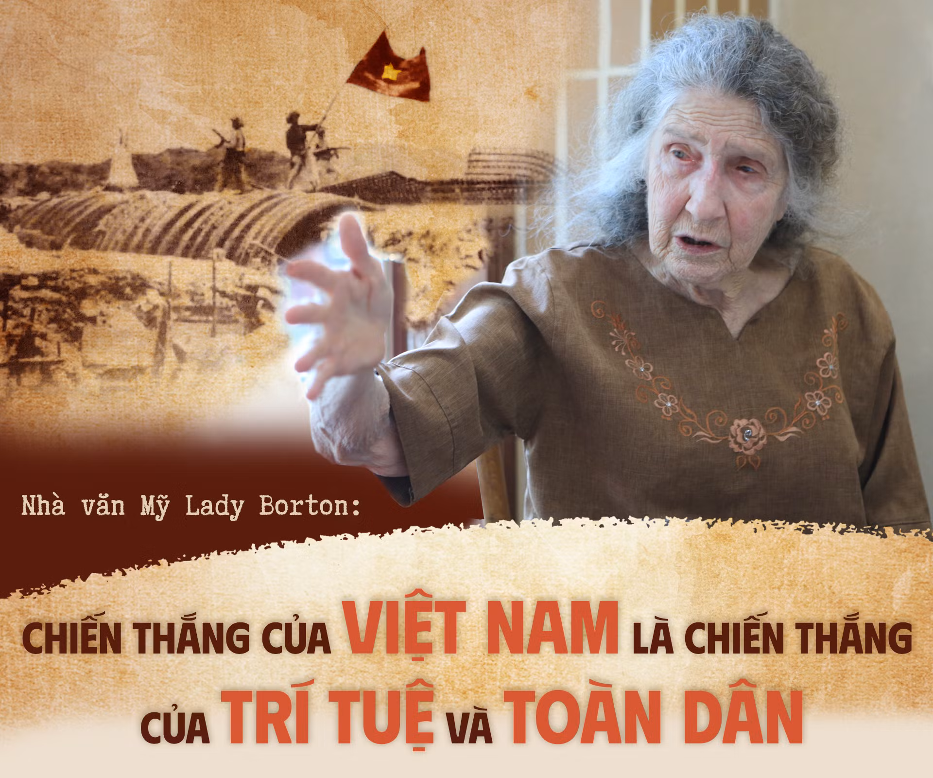 Nhà văn Mỹ Lady Borton: Chiến thắng của Việt Nam là chiến thắng của trí tuệ và toàn dân -0