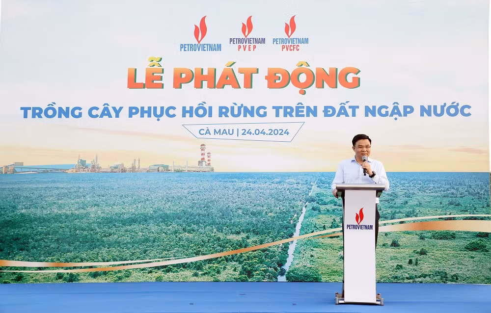 Petrovietnam phát động trồng cây phục hồi rừng trên đất ngập nước -0